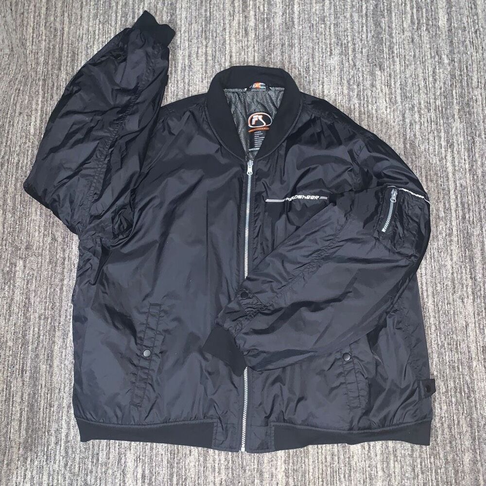 FieldSheer Mens Size 3XL Fill Zip Front Jacket Black Quilted Lining Pockets - Picture 1 of 6